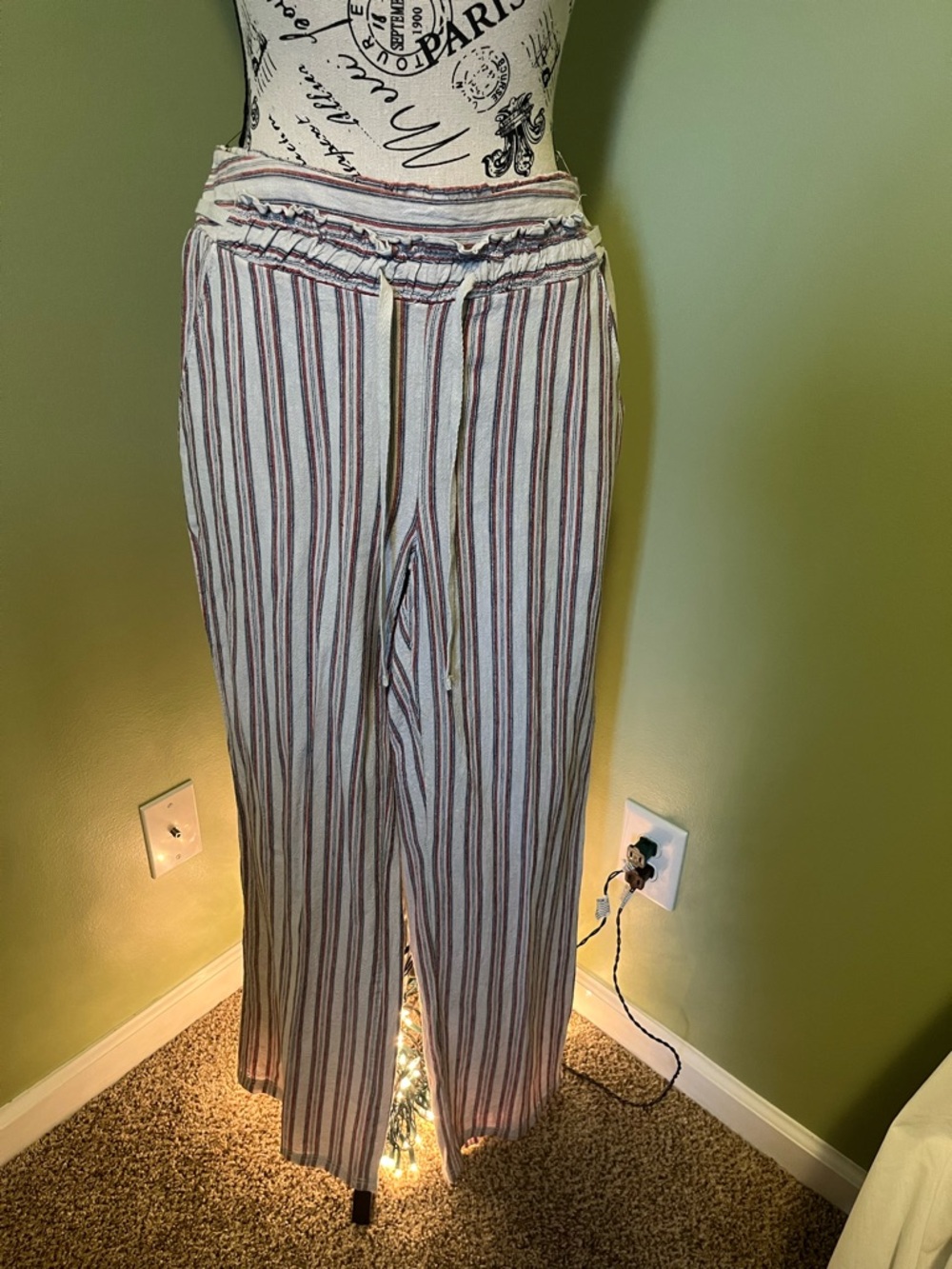 Stripped Summer Linen Pants